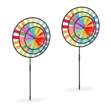 Aia tuuleveskid Relaxdays 10041399.0, 2 tk, Ø 15 × 45 cm