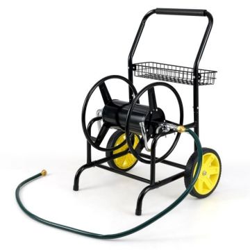 Garden hose reel trolley, 70 m or 90 m capacity, 76 × 55 × 92 cm