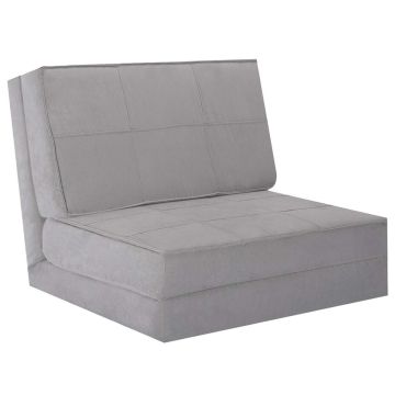 Sofa bed, 5 positions, Grey/black, 210.8 × 73.7 × 11.4 cm