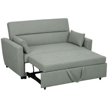 Диван-кровать Homcom 155x90x88,5см, серого цвета