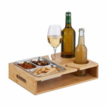 Diivani suupistealus Relaxdays 10049430.0, 3-osaline kauss, 36,5 × 8 × 25 cm