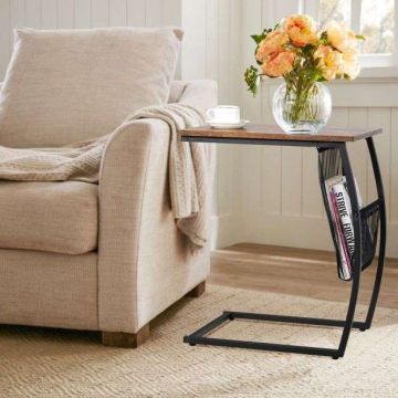 Side table, C-shaped, 52 × 63 × 35 cm