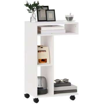 Abilaud Homcom 40x30x69cm, valge/must