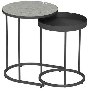 Abilaudade komplekt, 2 tk, Hall/must