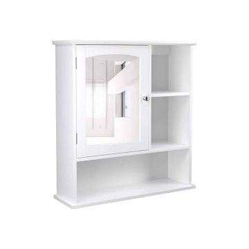 Seinale kinnitatav peegelkapp vannituppa 60 x 18 x 64 cm