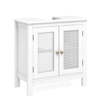 Bathroom cabinet, 2 doors, White, 60 × 60 × 30 cm