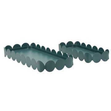 Set of rectangular trays Saturn, 2 pcs, 40 × 4.5 × 16.5 cm; 29 × 4.5 × 12 cm