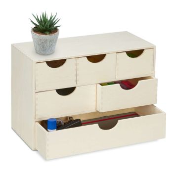 Sahtliboks Relaxdays 10032163.0, 5 sahtlit, 40 × 28 × 20 cm