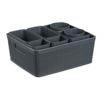 Sahtlite organiseerija Relaxdays, 10 vahet, 35 × 13 × 28,5 cm