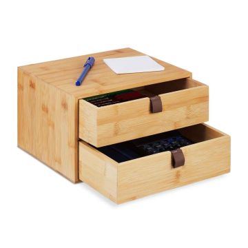 Sahtlitega organiseerija Relaxdays 10047979.0, 2 sahtlit, 25 × 14,5 × 20 cm