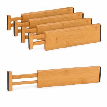 Разделители для ящиков Relaxdays, 4 шт, 6 × 43,5–56,5 × 1,5 см
