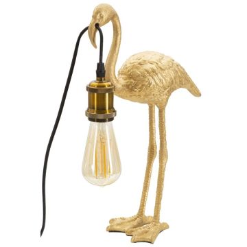 Flamingo lauavalgusti, 1 valgusallikas, Kuldne, 13 × 39,5 × 11,5 cm