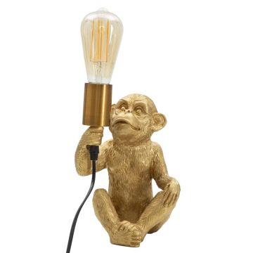 Laualamp Monkey, Kuldne, 17 × 25 × 14,5 cm