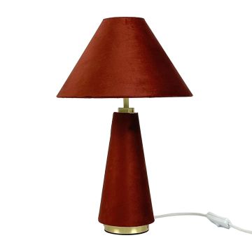 Laualamp Relaxdays 10052524_470, Punane/kuldne, Ø 30 × 47 cm