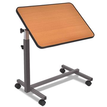 Over-the-bed table, Adjustable height, 40.64 × 68.58–111.76 × 67.31 cm