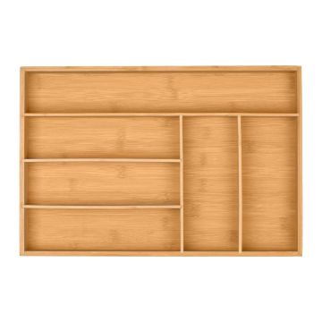 Лоток для столовых приборов Relaxdays 10045684, 6 отделений, 44,5 × 5 × 30 см