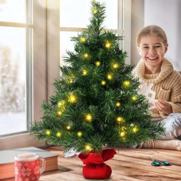 Tabletop Christmas tree, 35 LED lights, Ø 39.624 × 60 cm
