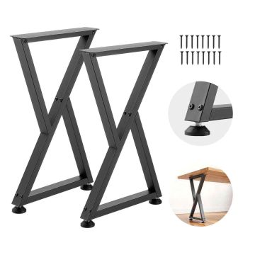 Lauajalad VEVOR HXZT8X28-17.7, 2 tk, Must, 472 × 90 × 740 mm