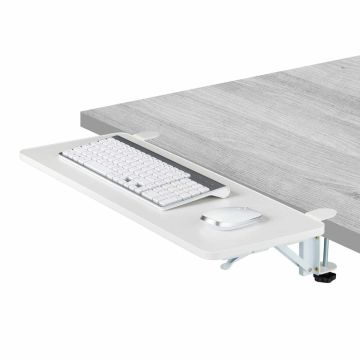 Lauapikendus Relaxdays, klaviatuurialusega, Valge, 65 × 12 × 29 cm