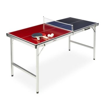 Стол для настольного тенниса Relaxdays 10028919.0, с 2 ракетками и 3 мячами, 151 × 67,5 × 67,5 см
