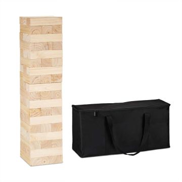 Lauamäng Relaxdays „Tinker Tower“, 54 klotsi, 21 × 90 × 21 cm