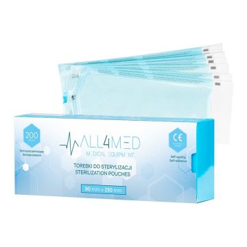Steriliseerimiskotid ALL4MED, 200 tk, 90 × 230 mm