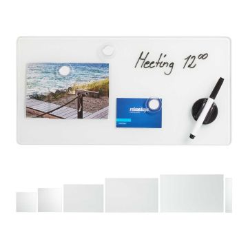 Klaasist magnettahvel Relaxdays, 20 × 40 cm