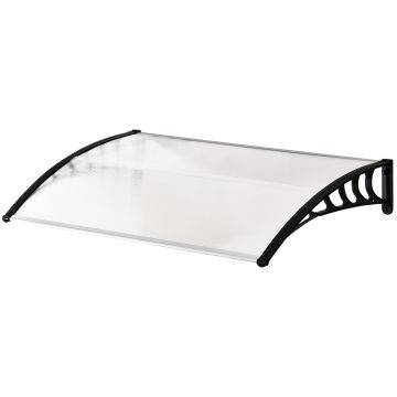 Uksevarikatus Outsunny 90x150x25cm, valge/must värv