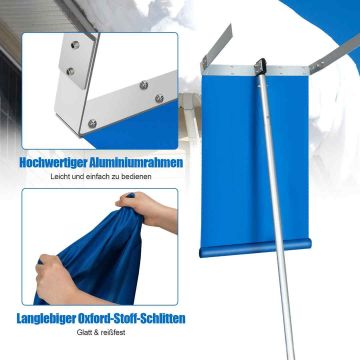 Roof snow scraper, adjustable length