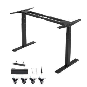 Seisulaua raam VEVOR FKT-2A3-SS-O-B, kahe mootoriga, 101–180 × 60–125 × 60–125 cm
