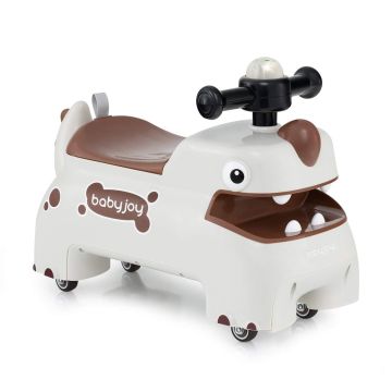 Push-along toy car, 6 sounds, White, 52 × 23 × 38 cm