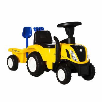 Детская толкательная машина Homcom 91x29x44см, жёлто-черного цвета