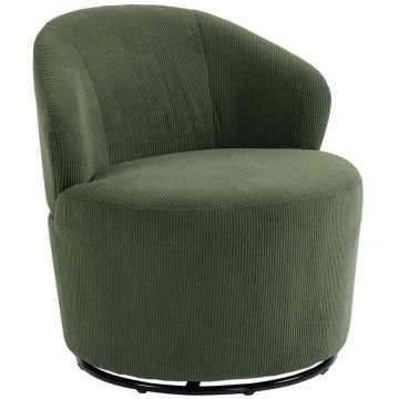 Pöörlev tugitool, 360°, Roheline, 73,5 × 77 × 74,5 cm