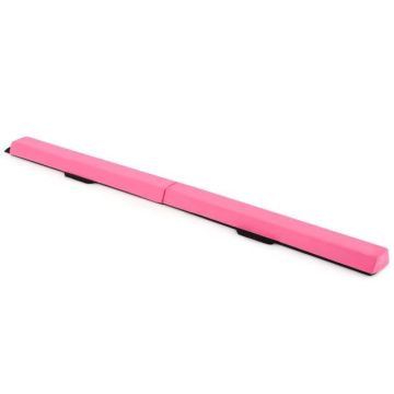 Foldable gymnastics balance beam, blue, purple and black, 210 × 15 × 7 cm