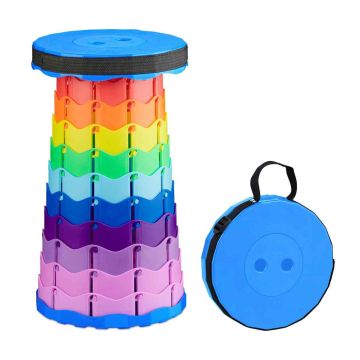 Складной телескопический табурет Relaxdays 10049854_871, 1 шт