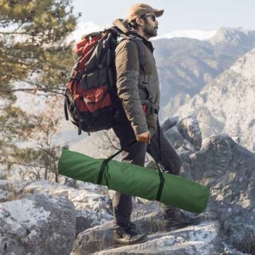 Folding camping bed, 190 × 73 × 42 cm