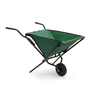 Volditav aiakäru Relaxdays, 56 l, Roheline, 63 × 66 × 112 cm
