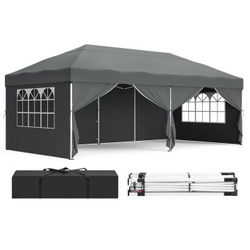 SONGMICS folding gazebo, with transport bag, 600 × 300 × 260 cm