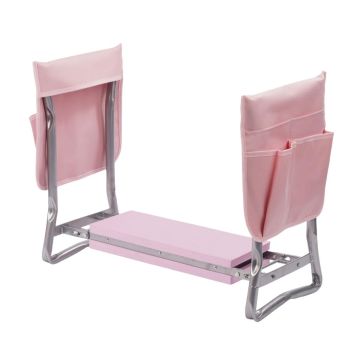 Kokkupandav aia põlvituspink Relaxdays, taskutega, 50 × 60 × 27,5 cm