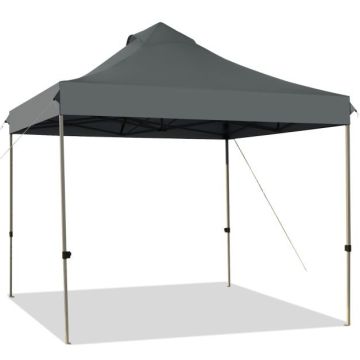 Foldable canopy tent, 3 height settings, 304.8 × 304.8 × 304.8–335.28 cm