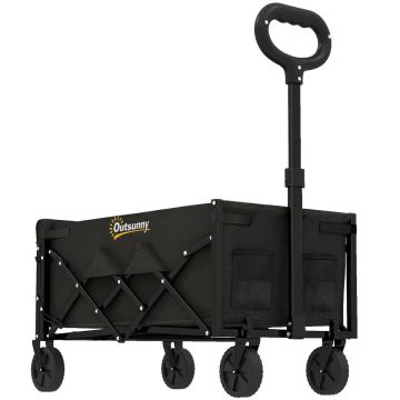 Складная транспортировочная тележка, 60 л, Чёрная, 71 × 45 × 86 см