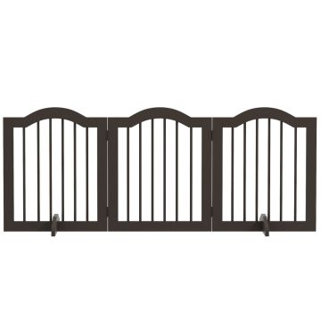 Koera aed PawHut 154,5x29,5x61cm, tumepruuni värvi