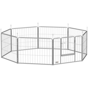 Koeraaedik PawHut 160x160x60cm, hõbedane