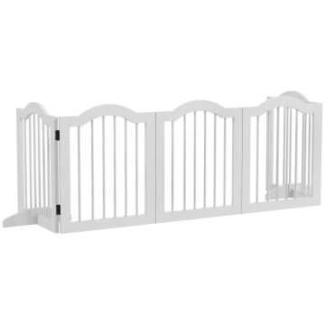 Koera aed PawHut 254,5x29,5x61cm, valge värv