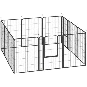Koeraaedik PawHut 272x136x100cm, must