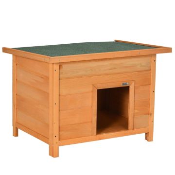 Koerakuut PawHut 82x58x58cm, helepruun/tumedalt roheline