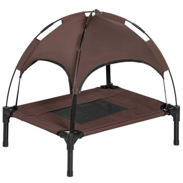 Koera pesa PawHut 61x46x62cm, pruun/must värv