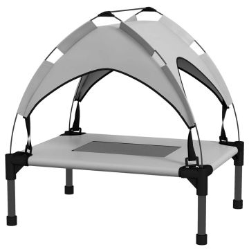 Koeravoodi PawHut 61x46x63cm., hall/must