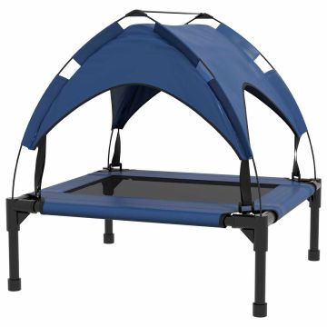 Koera pesa PawHut 76x61x69,5cm, sinine/ must