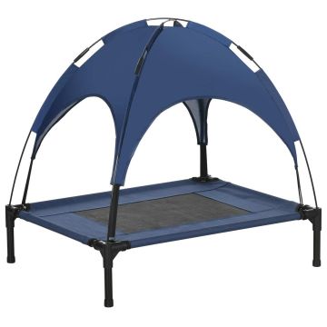 Koera pesa PawHut 76x61x73cm, sinine/must